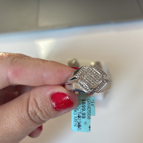 .925 sterling silver Ring with diamonds 💎 - Picture 5 of 5